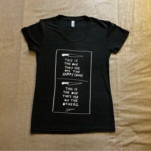 Vegan Herbivore Tee. American Apparel. Small.